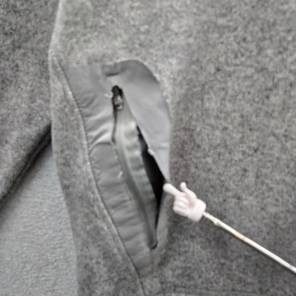 KUIU Men Jacket L Gray Base Camp High Loft Sweater Fleece READ